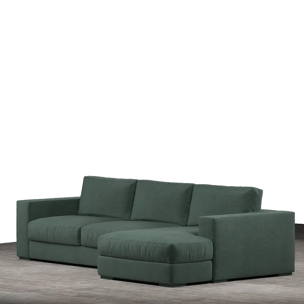 Claire Upholstered Sofa With Chaise Sectional