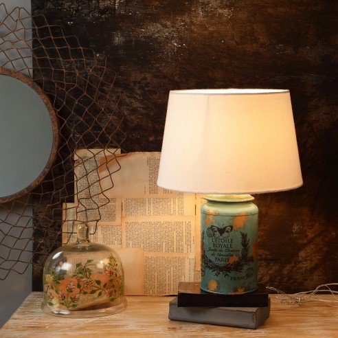 Cocoon Blue-Golden table lamp 1