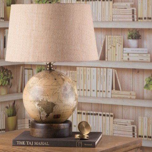 Buy Table Lamp with Decorative Globe Base Online in India