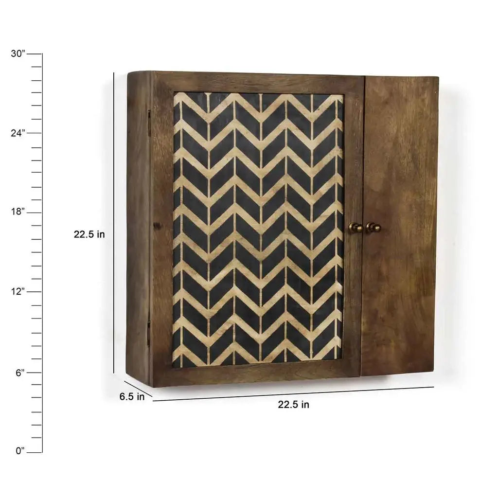 Vintage Solid Wood Wall Mounted Cabinet in 2 Sizes - Fabuliv