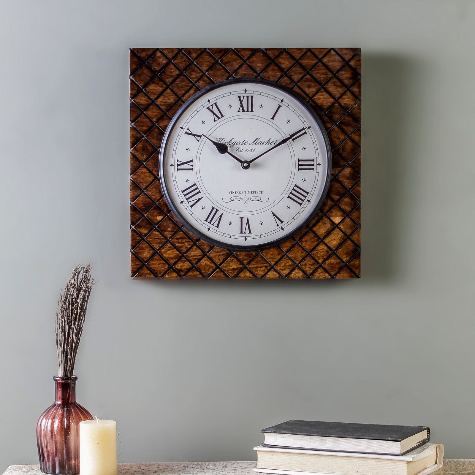 Buy Madras 13" Square Wall Clock online 