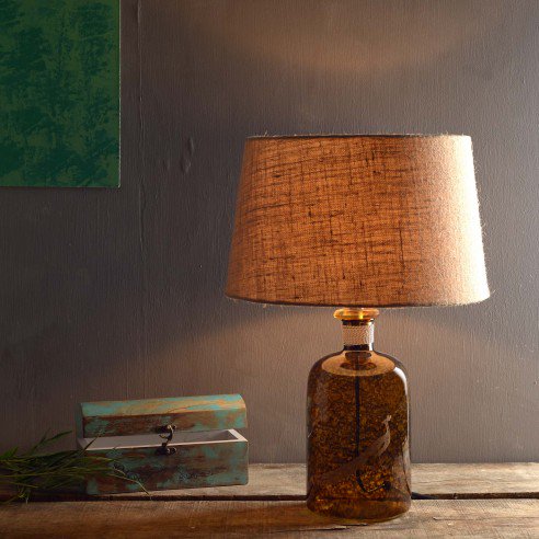 Buy Barry Amber Table Lamp Online in India