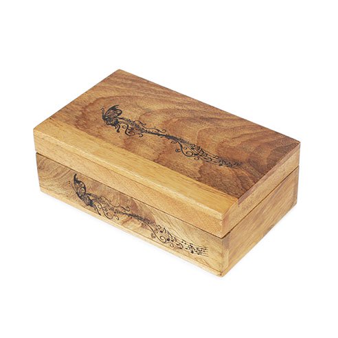 Rustic Wooden Box with 6 compartments