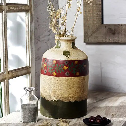 Marlowe Dull Hand Painted Vase