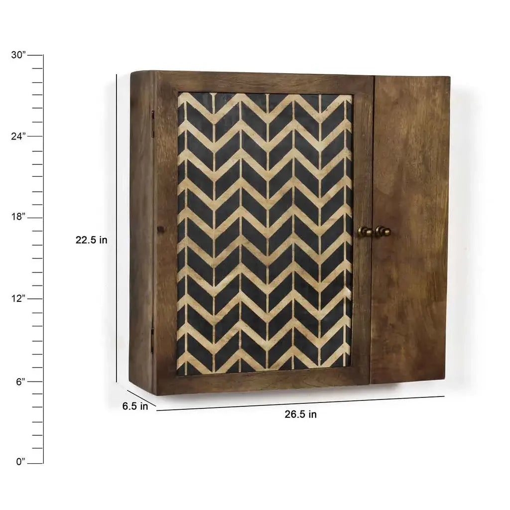Vintage Solid Wood Wall Mounted Cabinet in 2 Sizes - Fabuliv