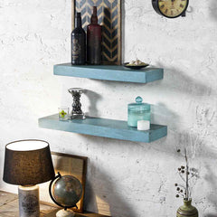 Ashton Antique Blue Wall Shelf 2