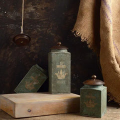 FABULIV VINTAGE Green Antique Boxes