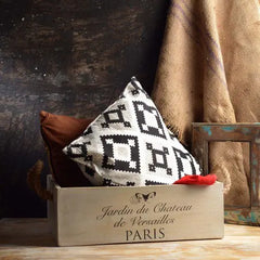 1Paris White Distress Wooden Bucket