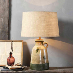 Estella Vintage half glossy table lamp