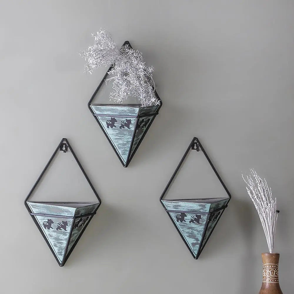 Roark handpainted hanging vases