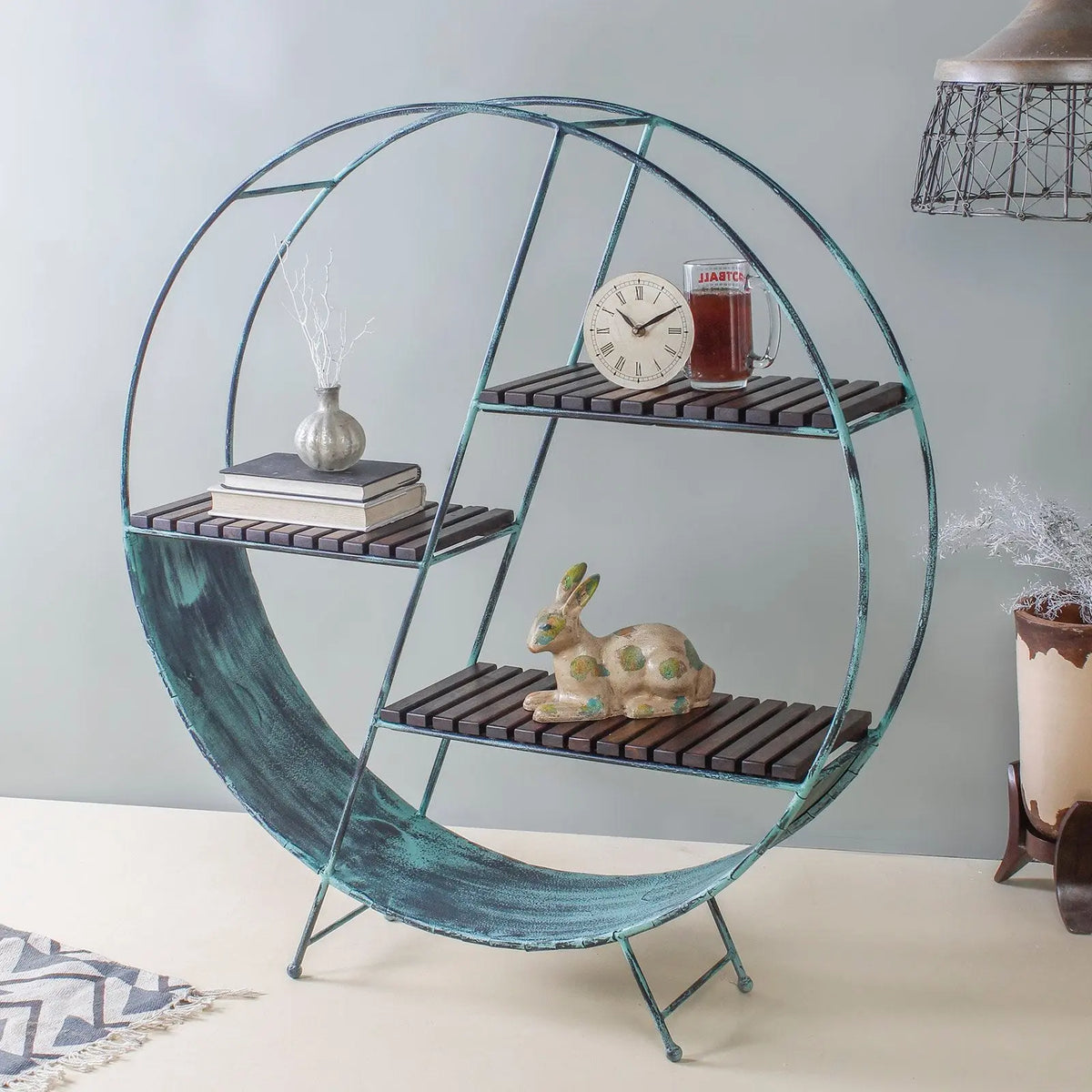 Buy Metal Aqua Floor Shelf online