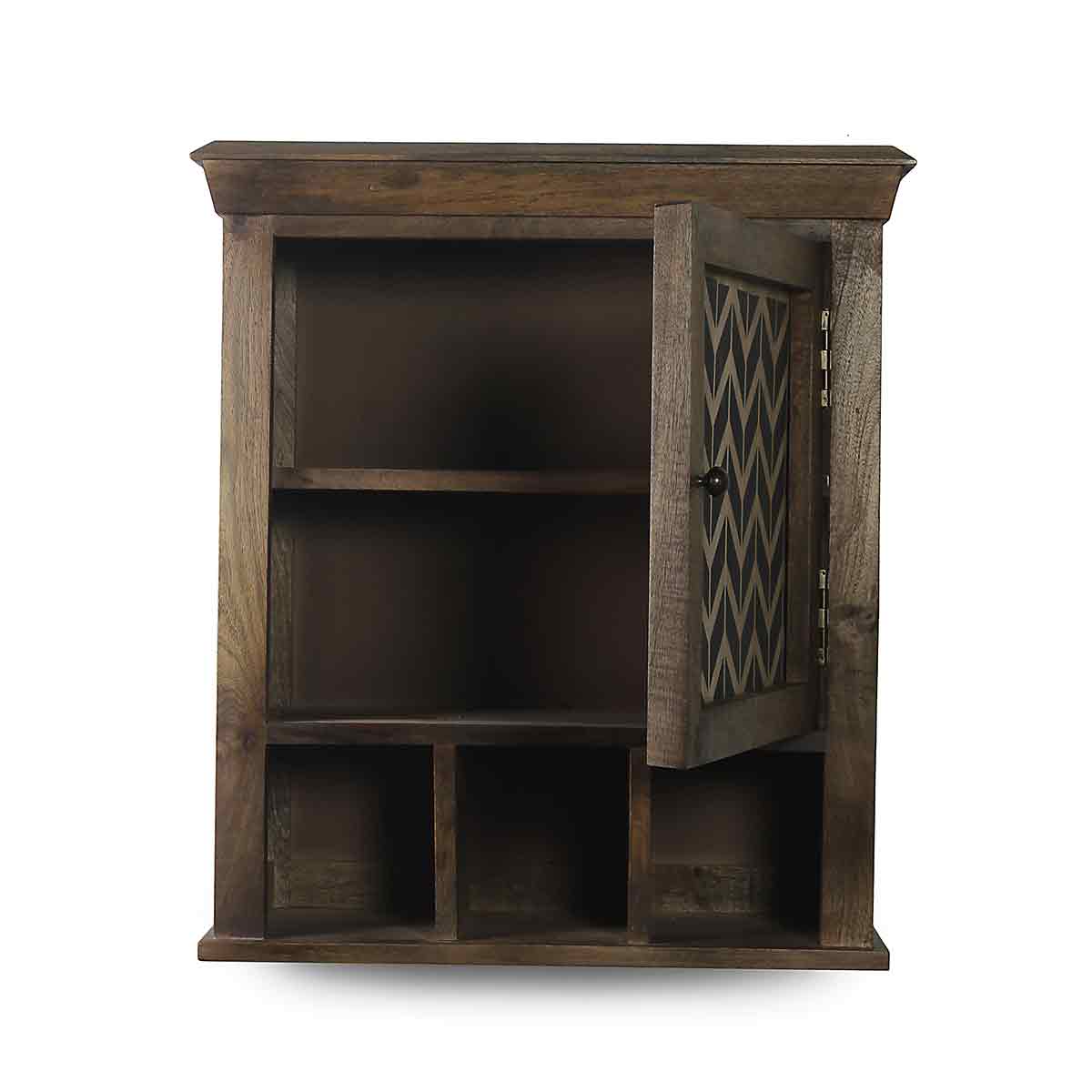 Wooden wall shelves