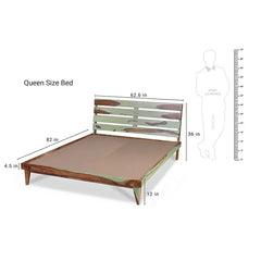 ALBIN Solid Sheesham Wood Bed
