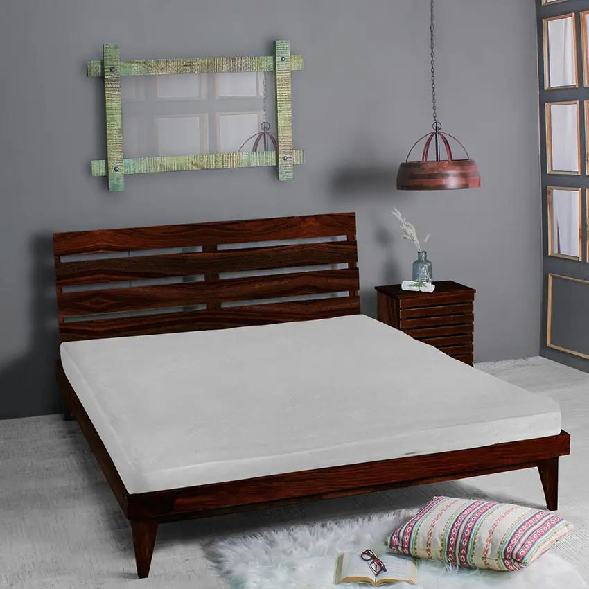 ALBIN Solid Sheesham Wood Bed