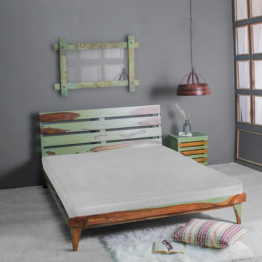 ALBIN Solid Sheesham Wood Bed