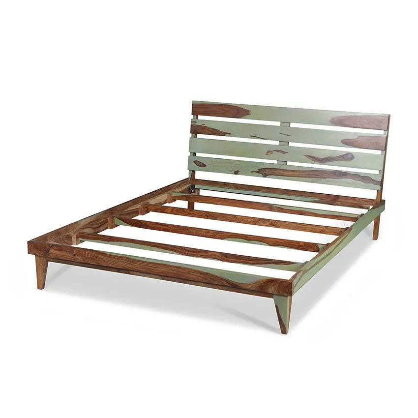 ALBIN Solid Sheesham Wood Bed