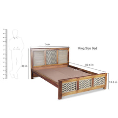 Solid Sheesham Wood Bed