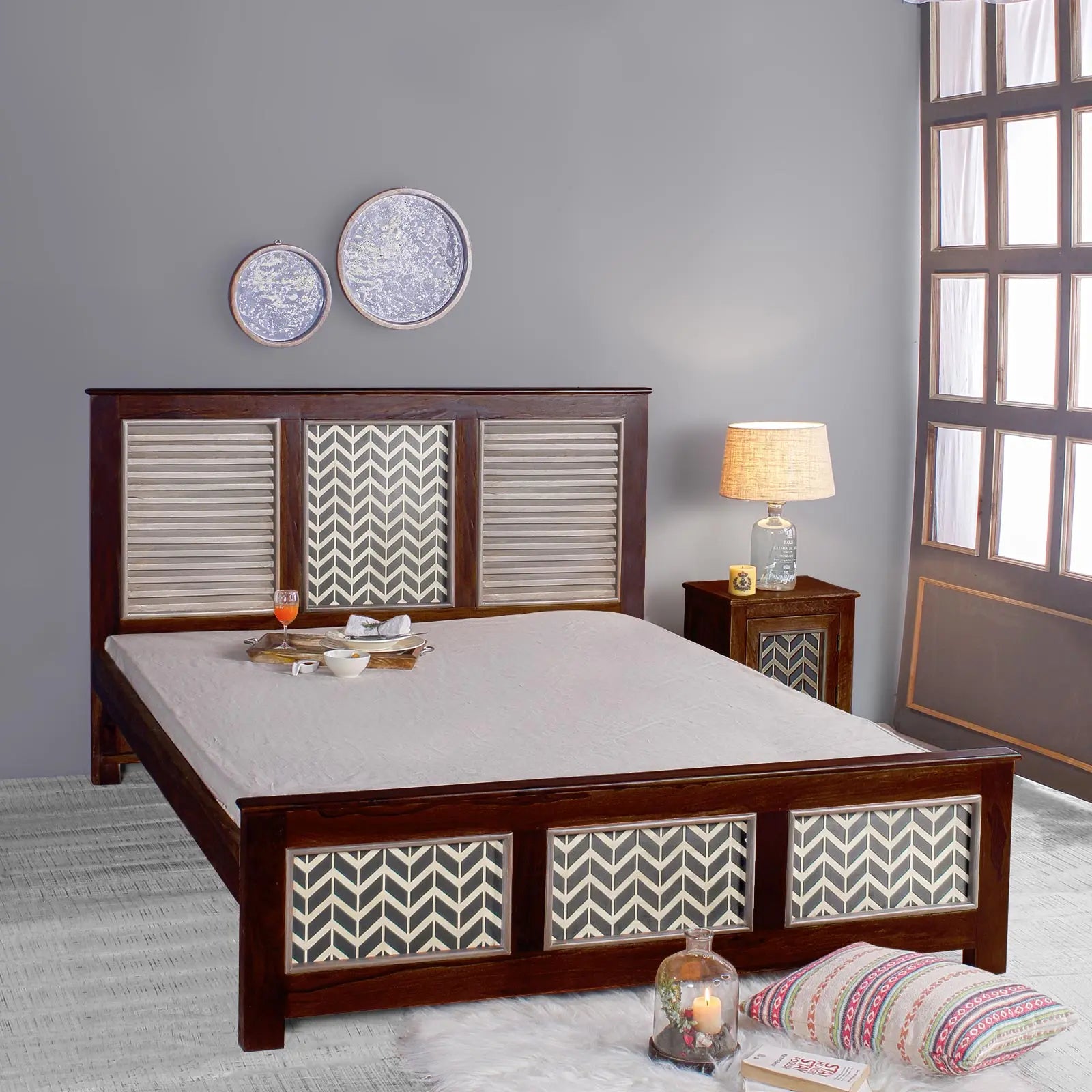 Sheesham Wood Bed