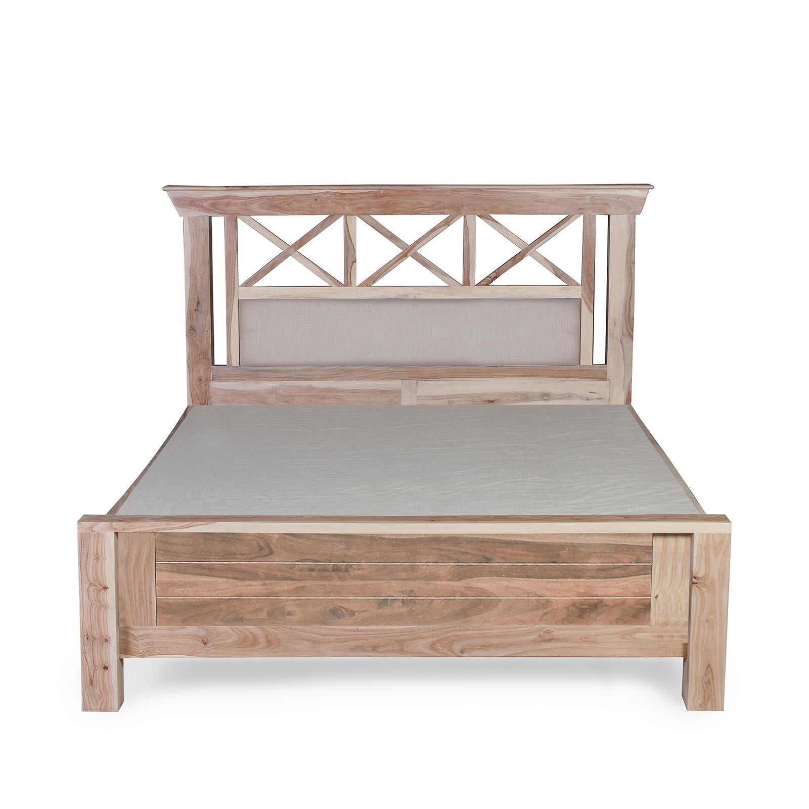Wood Bed with Storage