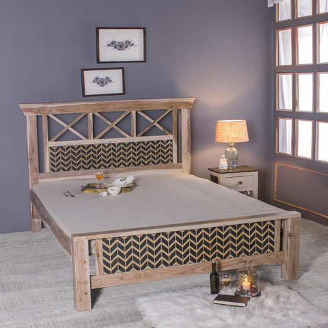 Margot Hand Painted Solid Wood Bed