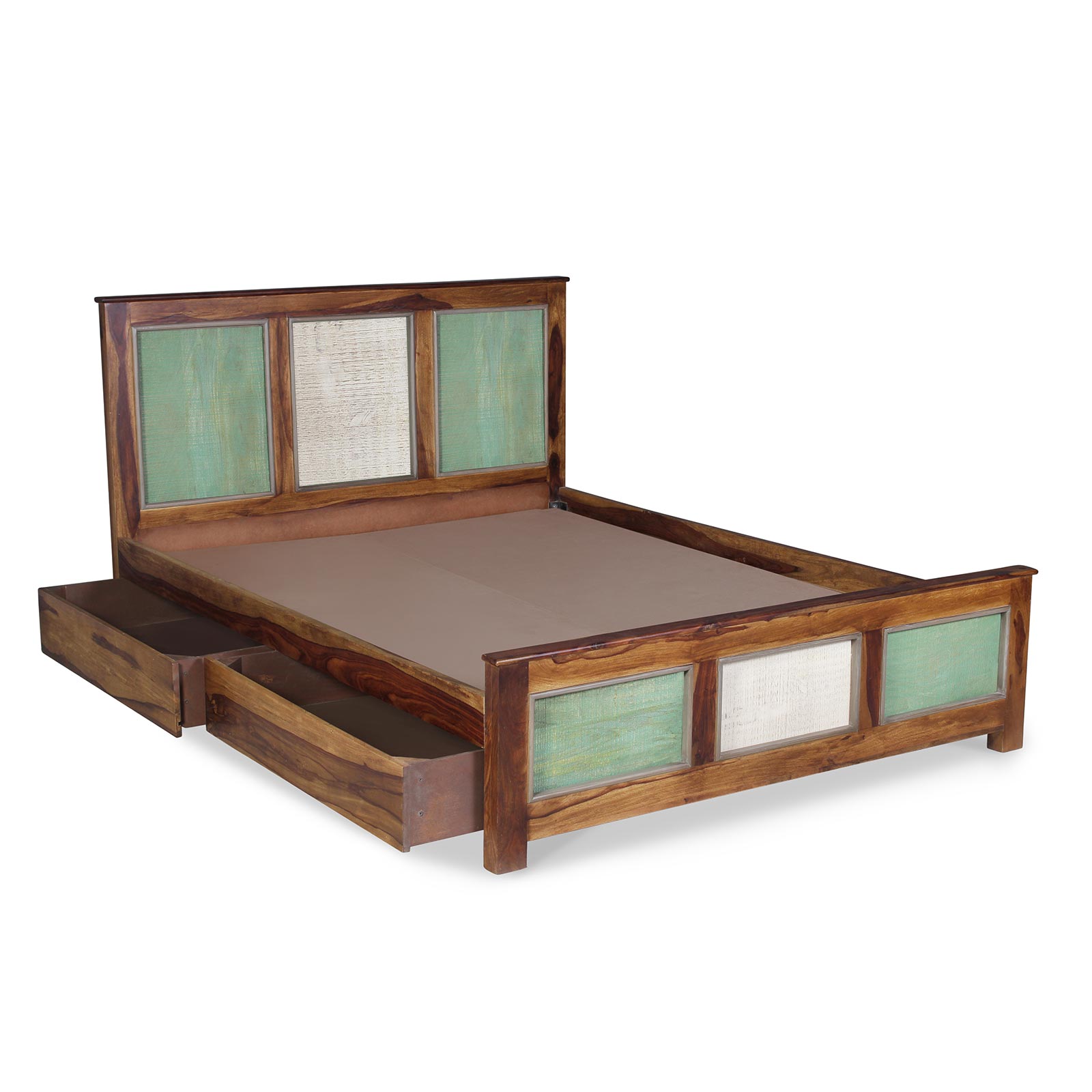 solid sheesham wood bed