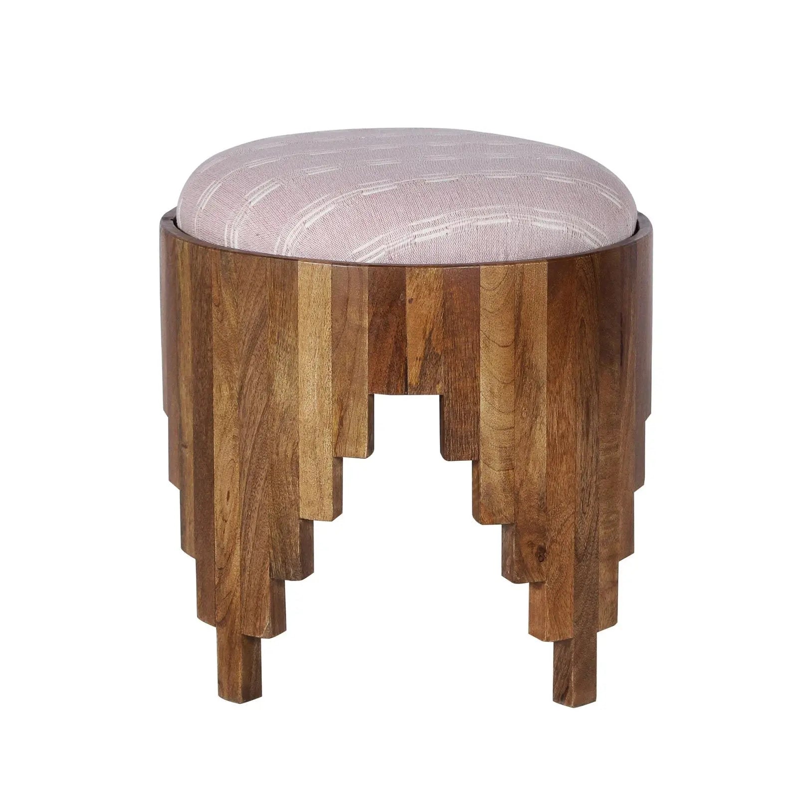 Round Wooden Stool | Wooden Stool | Fabuliv