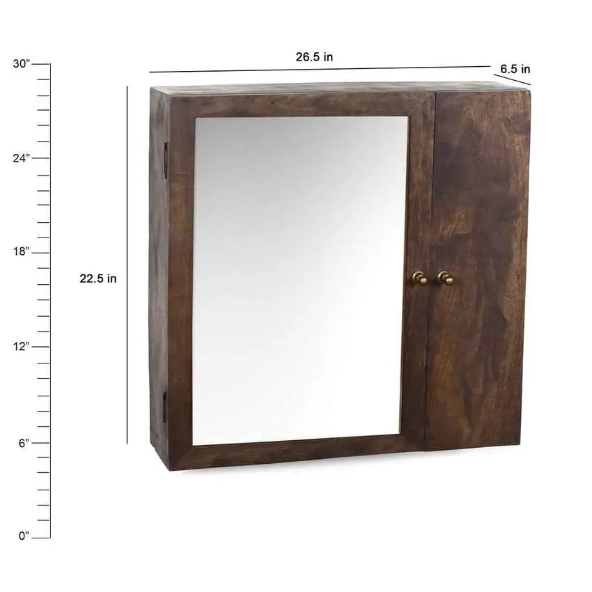 Elba Vintage Wall Mounted Bath Cabinet in 2 Sizes - Fabuliv