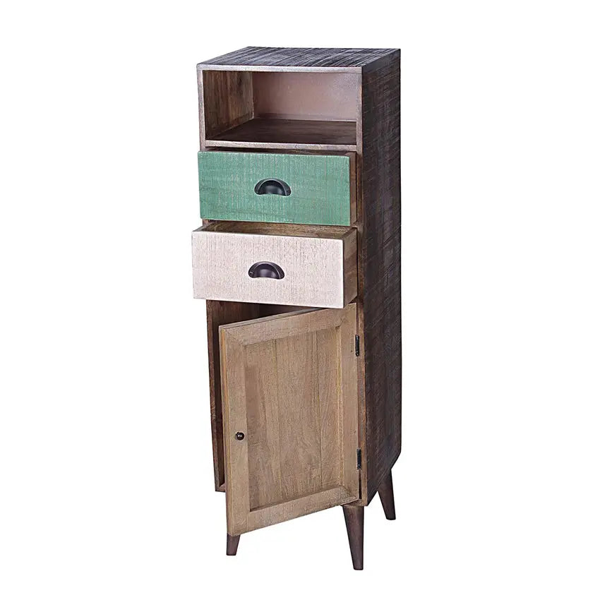Edgar Solid Wood Tallboy Cabinet - Fabuliv