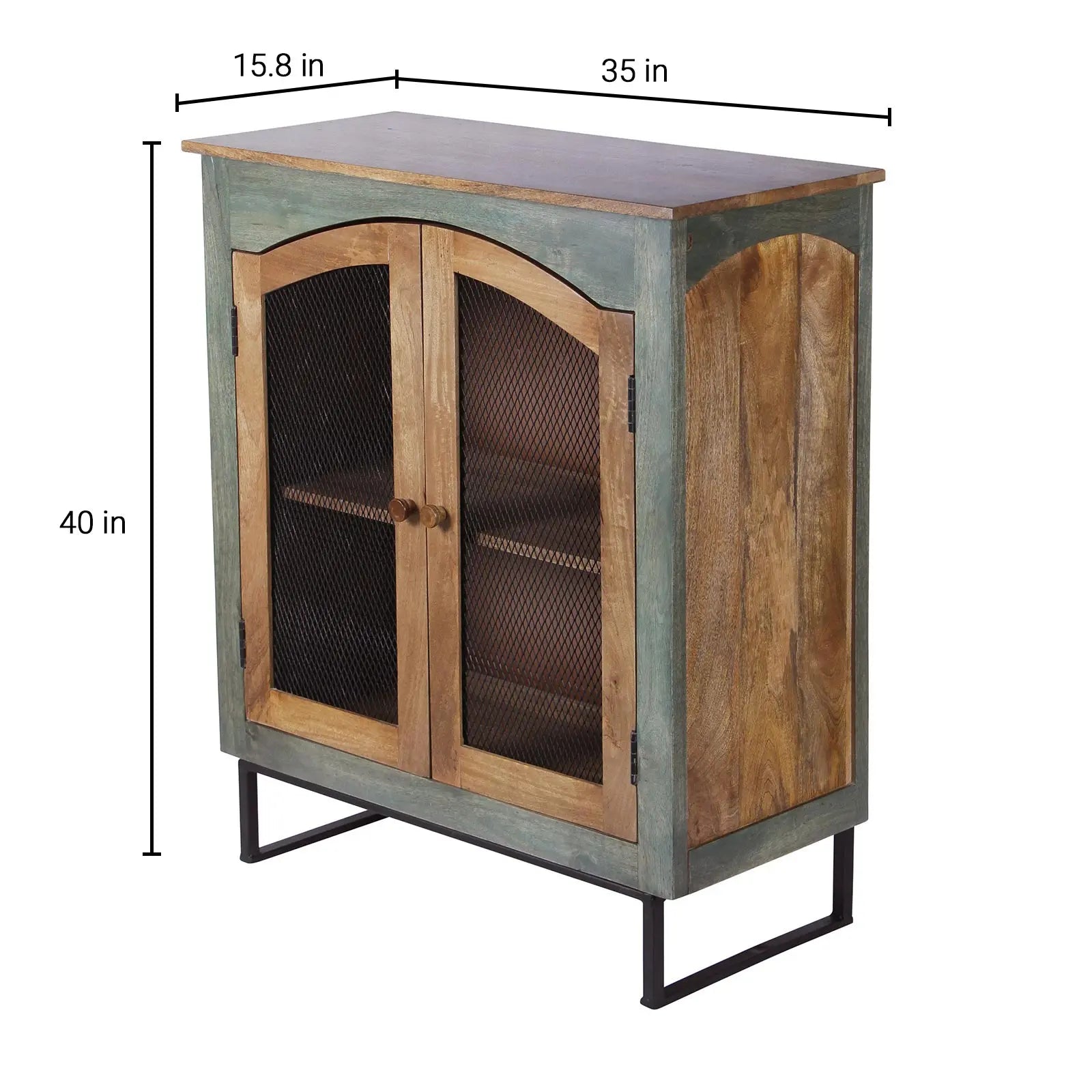 Quentin Solid Wood Cabinet - Fabuliv