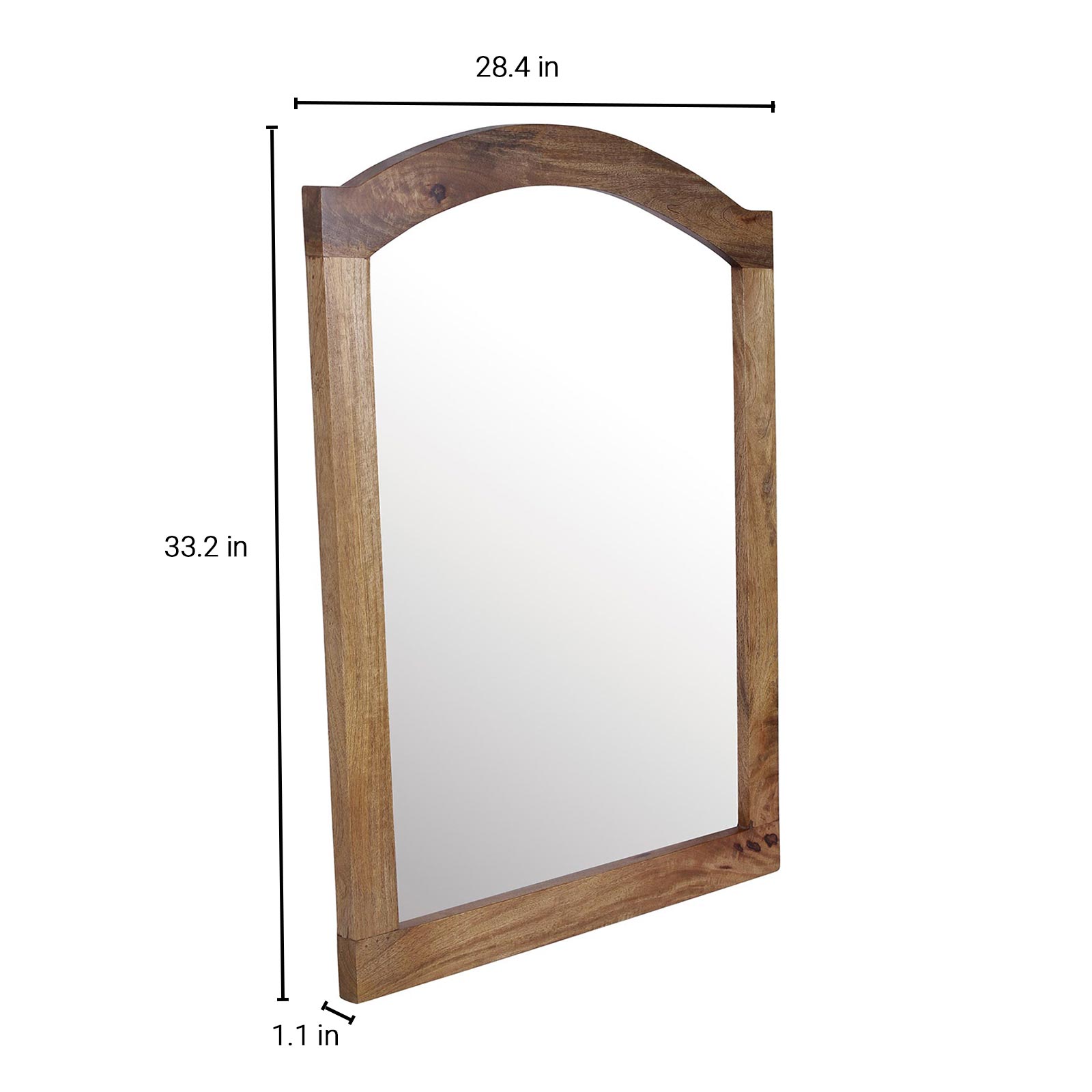 Quentin Solid Wood Cabinet and Mirror