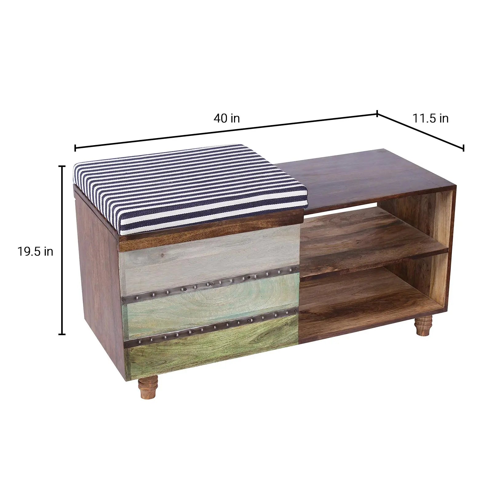 Ava Solid Wood Shoe Rack - Fabuliv