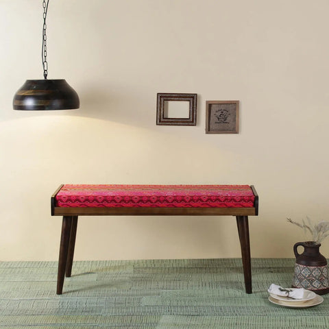 Ethnic Solid Wood Bench