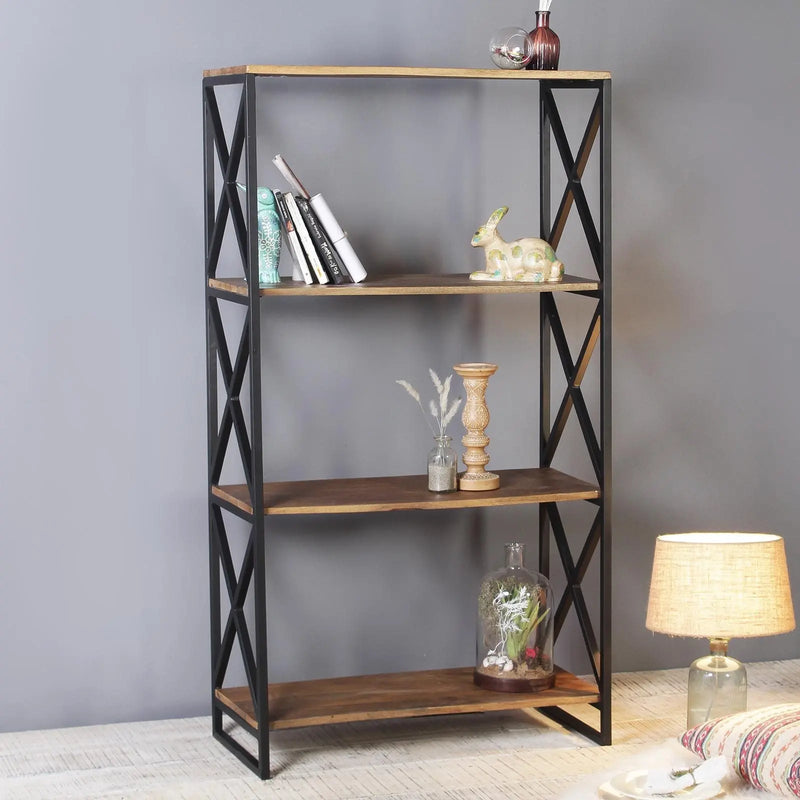 Renaud Iron and Solid Wood Display Unit
