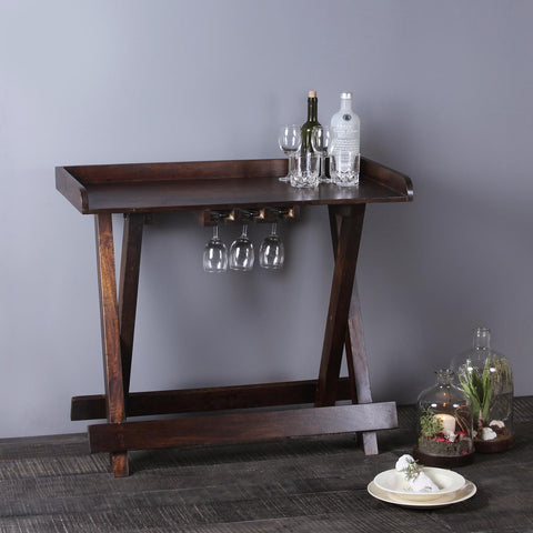 Buy Sandra Solid Wood Bar Table