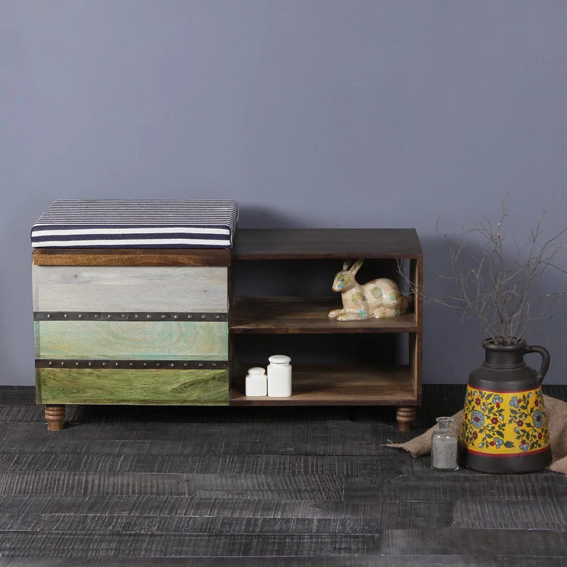 Ava Solid Wood Shoe Rack