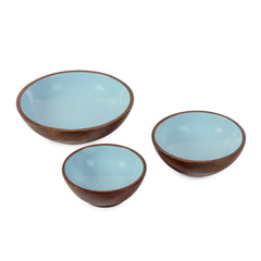Blueberry Wooden Serving Bowl in 3 Sizes