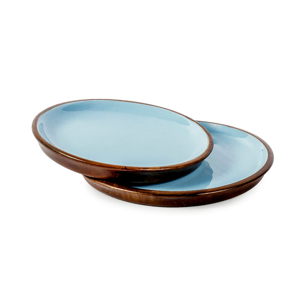 Blueberry Hollow Wooden Serving Plates set of 2