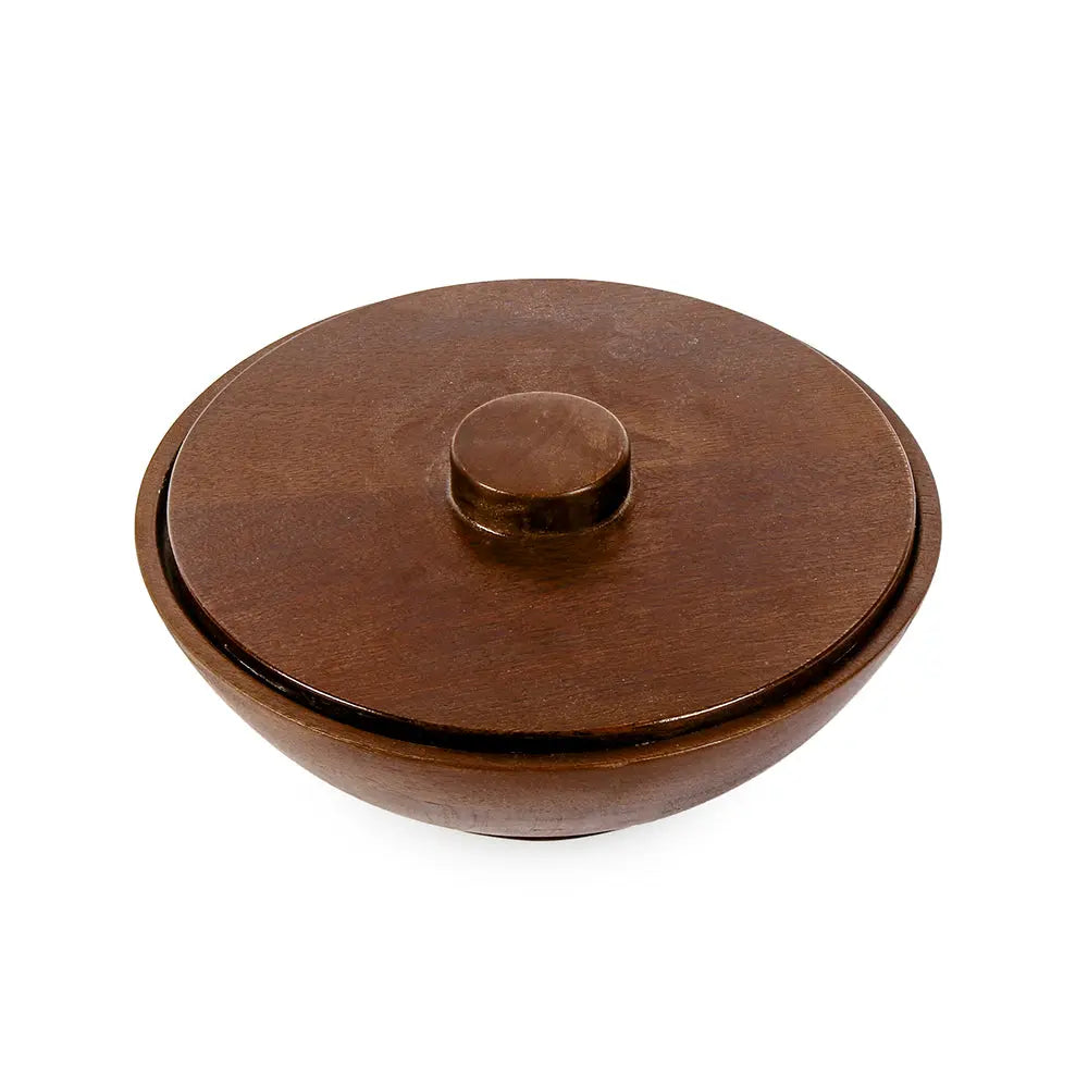 Blueberry Flat lid Wooden Bowl