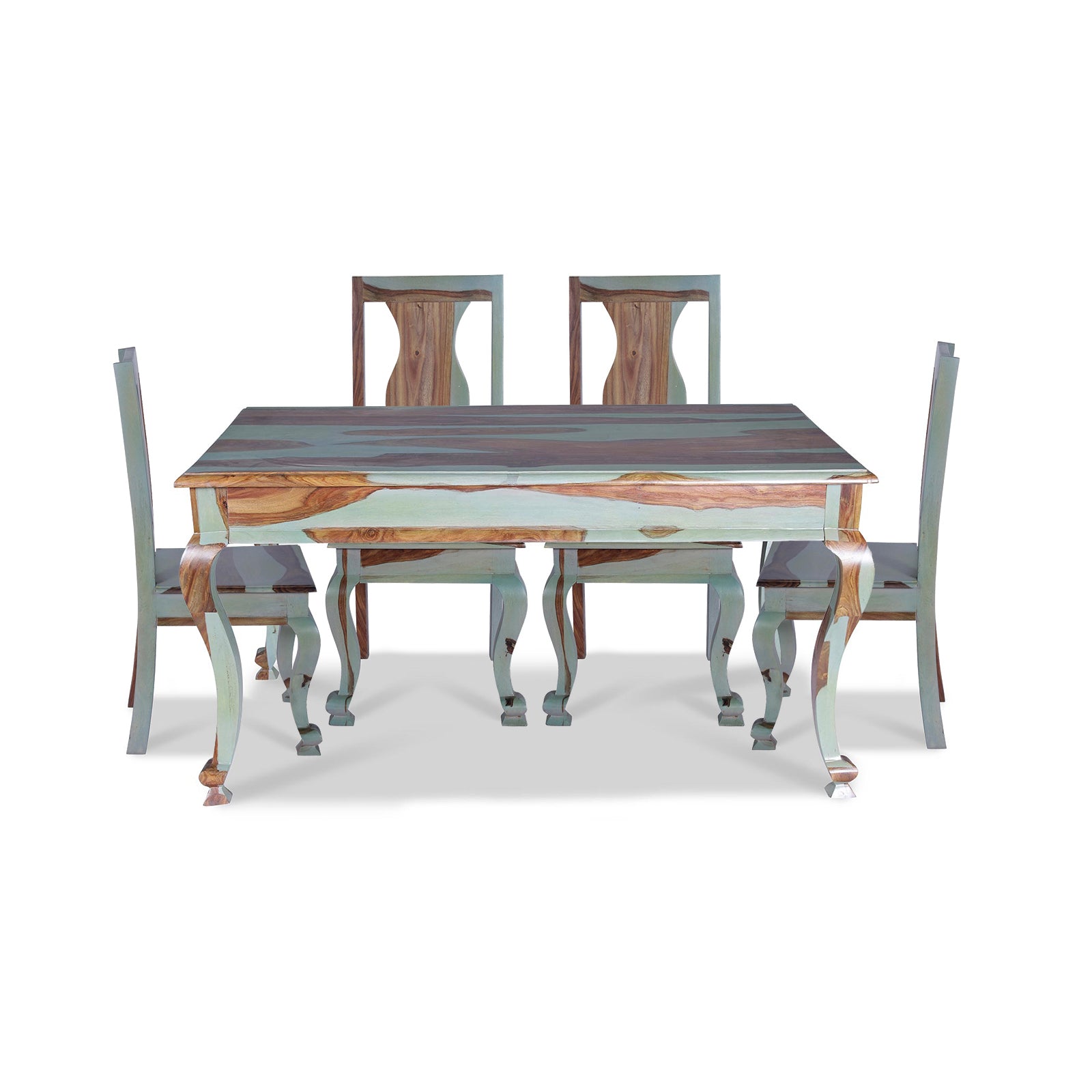 Solid Wood Six Seater Dining Set