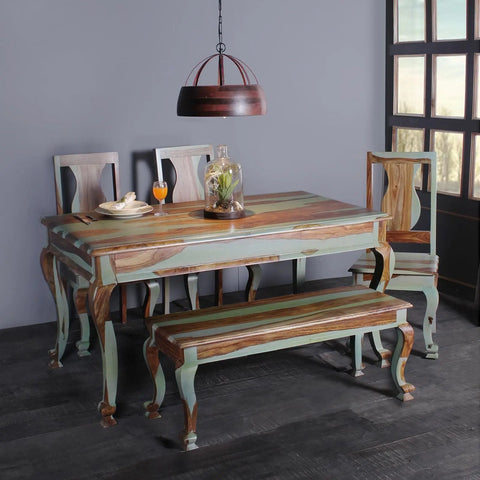 Pansy Solid Wood Six Seater Dining Set