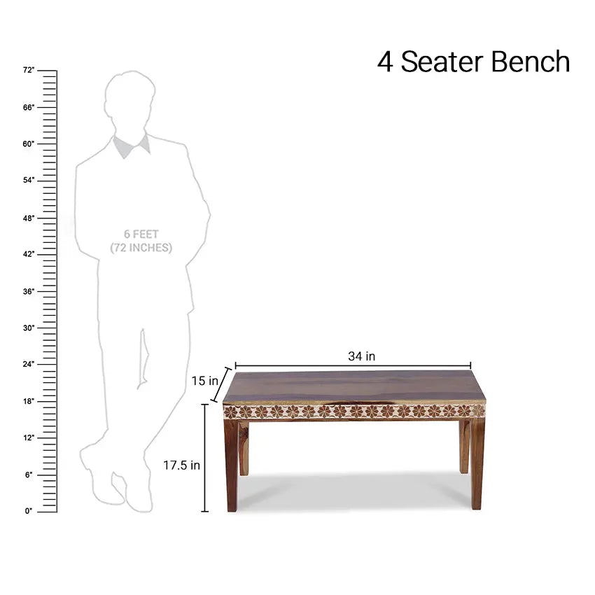Odra Solid Wood Six Seater Dining Set