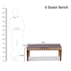Odra Solid Wood Six Seater Dining Set