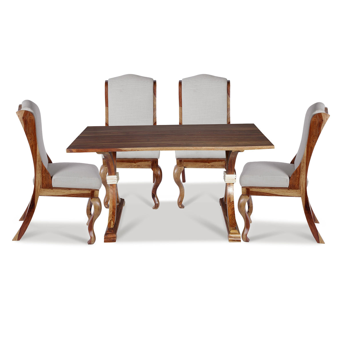 Solid Wood four Seater Dining Set