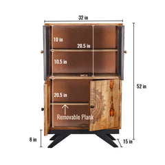 Wood Display Cabinet