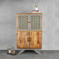 Shawn Solid Wood Display Hutch