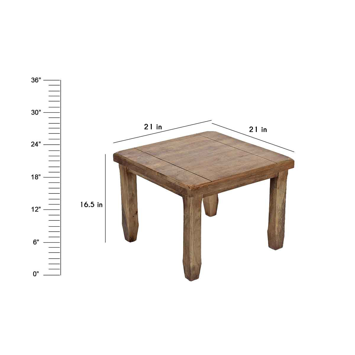 Abeer Moss End Table 21" X 21"