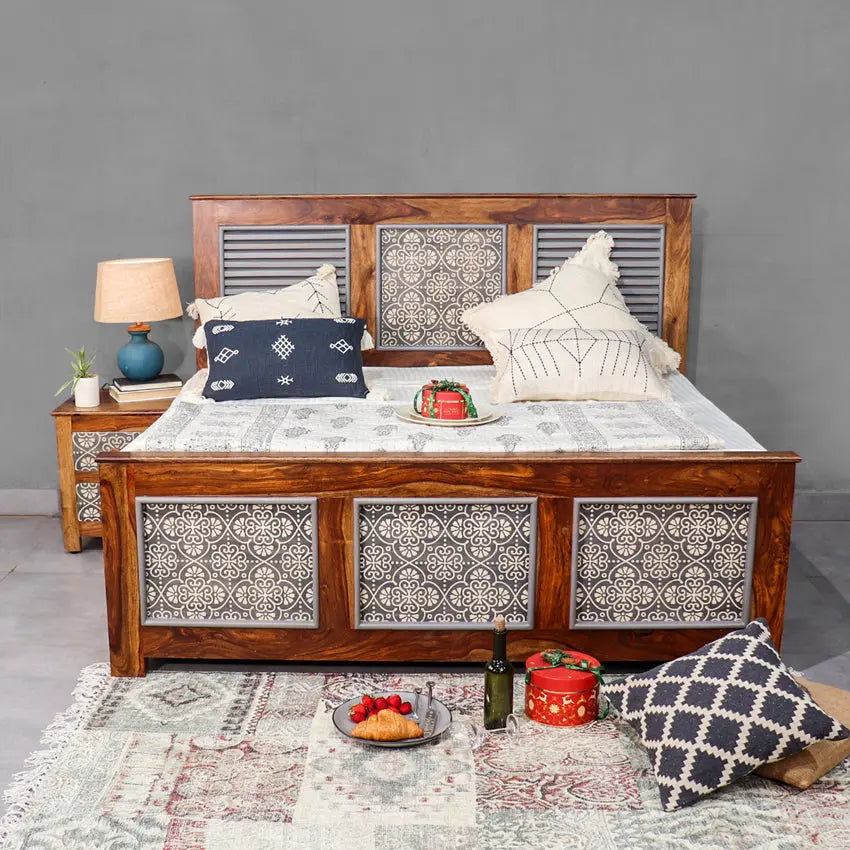 Felice Solid Wood Bed