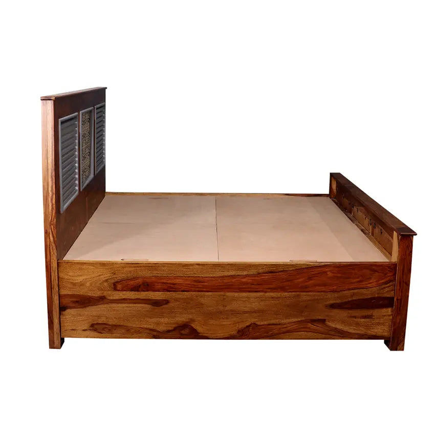 Felice Solid Wood Bed with Hand Painting