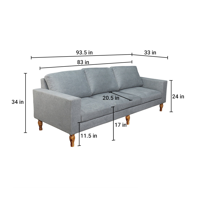 Romane Three Seater Sofa