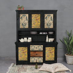 Black Beauty Solid Wood Buffet & Sideboard Cabinet